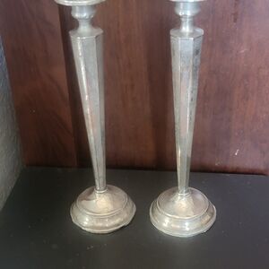 Sterling candle holders